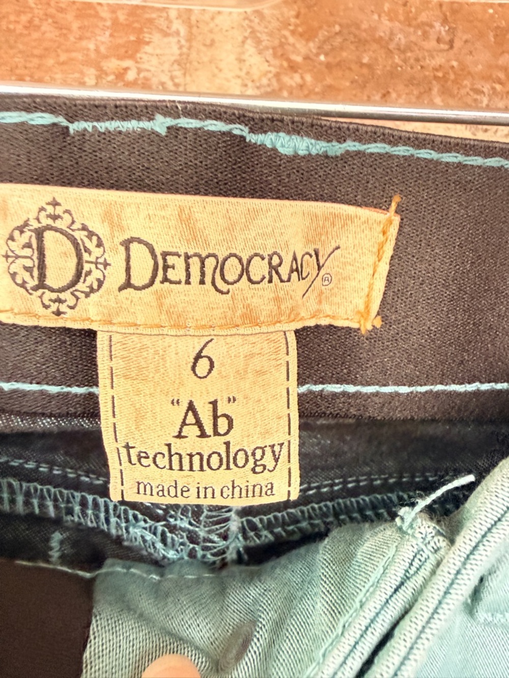 Democracy Mint Green Skinny Jeans With “Ab” Technology - Picture 2 of 4